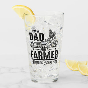 I'm A Dad and A Farmer Farming Glass