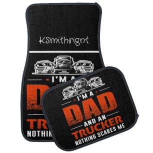 I'm A Dad And Trucker Car Floor Mat