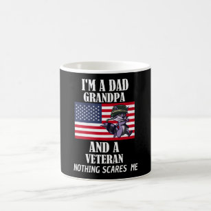 Im A Dad Grandpa And A Veteran Nothing Coffee Mug