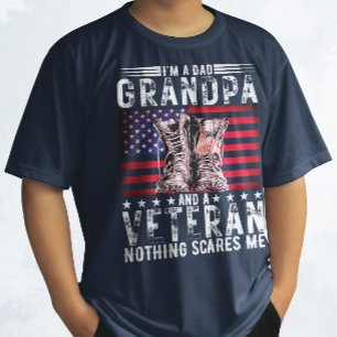 I'm A Dad Grandpa Veteran Funny Father Retirement T-Shirt