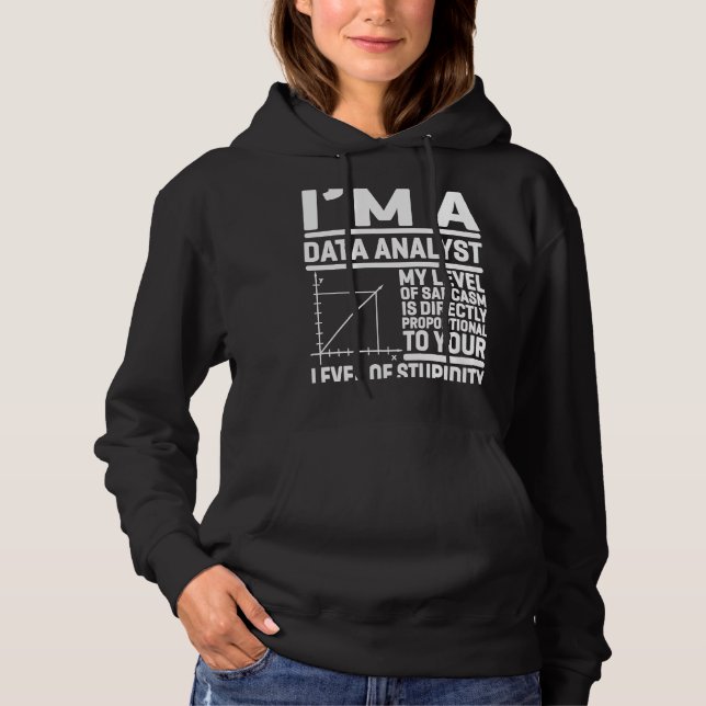 I'm A Data Analyst My Level Of Sarcasm Is Directly Hoodie (Front)