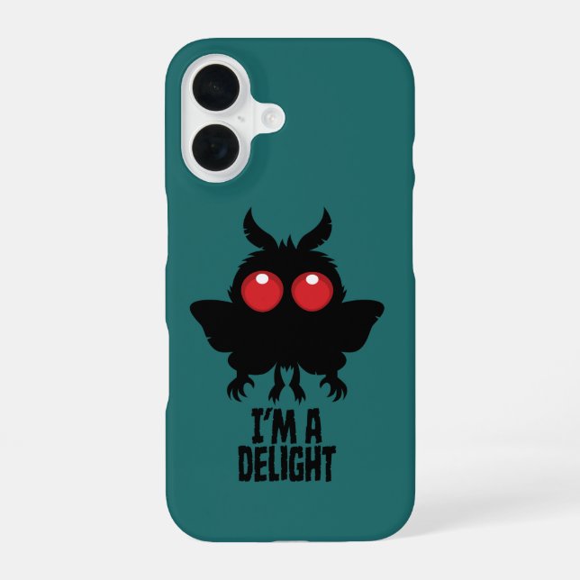 I'm A Delight Mothman Creepy Cute Cryptid iPhone Case (Back)