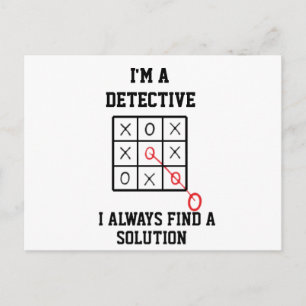 Im A Detective I Always Find A Solution  Postcard