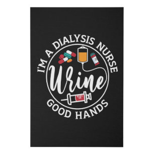 I'm A Dialysis Nurse Good Hands Tech Nephrology Faux Canvas Print