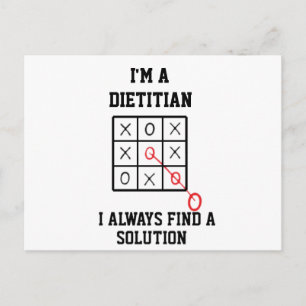 Im A Dietitian I Always Find A Solution Postcard