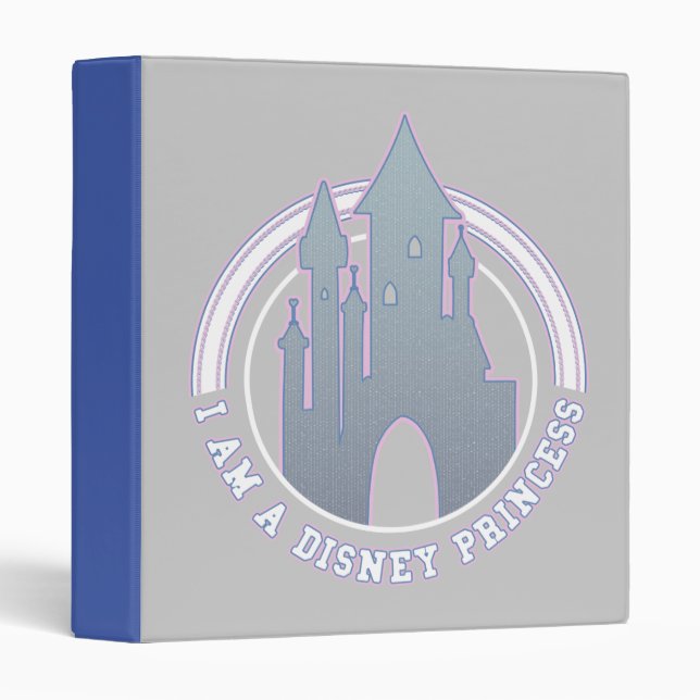 "I'm A Disney Princess" Castle Graphic 3 Ring Binder (Front/Spine)