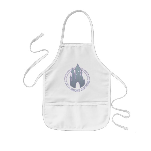 "I'm A Disney Princess" Castle Graphic Kids' Apron (Front)