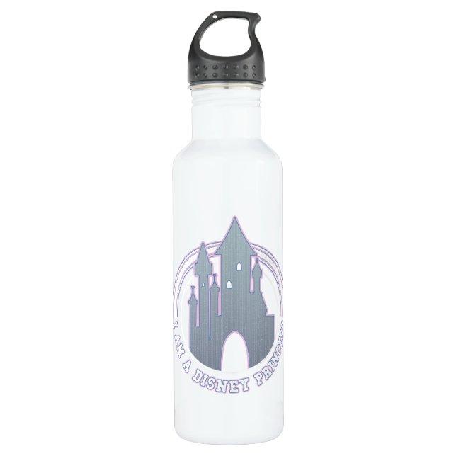 "I'm A Disney Princess" Castle Graphic Stainless Steel Water Bottle (Front)