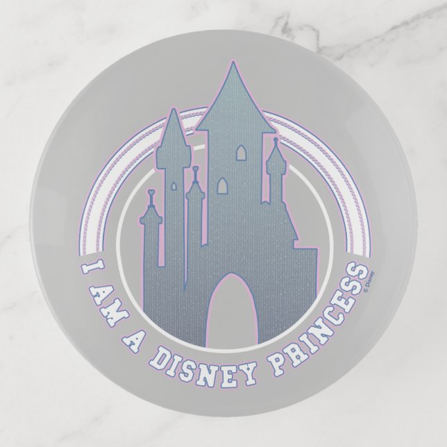 "I'm A Disney Princess" Castle Graphic Trinket Tray (Front)