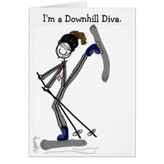 I'm a Downhill Diva Cards