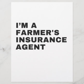 I'M A FARMER'S INSURANCE AGENT LETTERHEAD