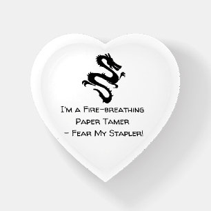 I'm a Fire-breathing Paper Tamer – Fear My Stapler Paperweight