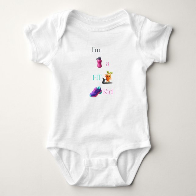 I'm a Fit Kid Baby Bodysuit (Front)