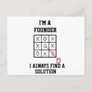 Im A Founder I Always Find A Solution Postcard