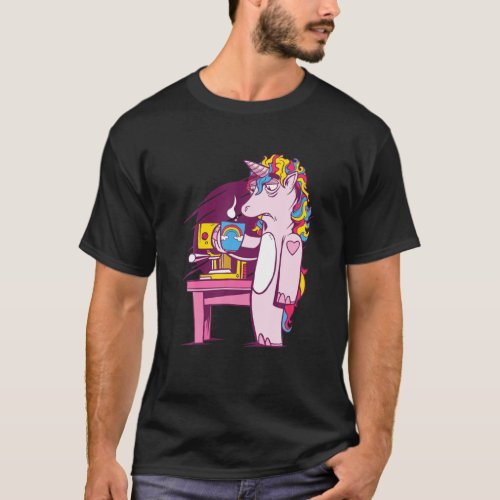 Im A FREAKIN RAY OF SUNSHINE Rainbow Unicorn Girl T_Shirt