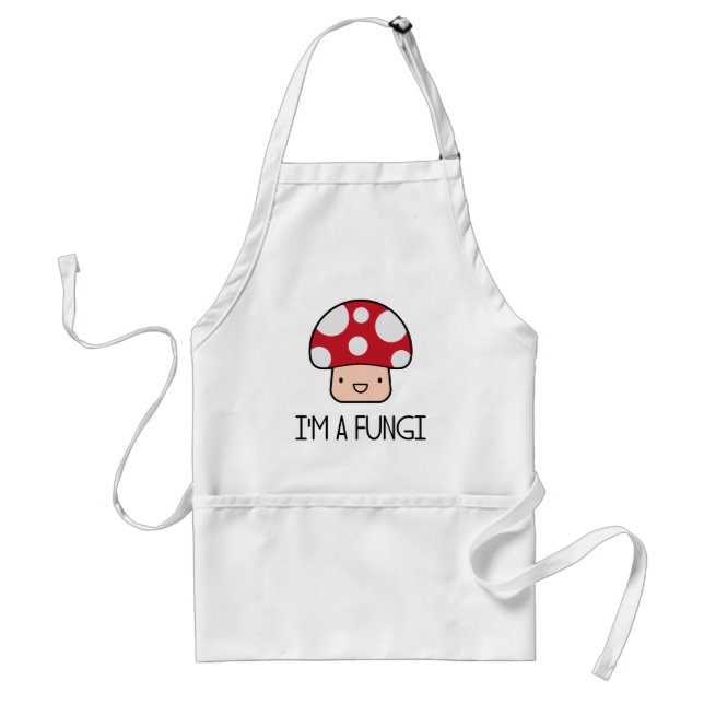 I'm a Fungi Fun Guy Mushroom Adult Apron (Front)