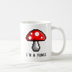 I'm a Fungi Pixel Mushroom Mug