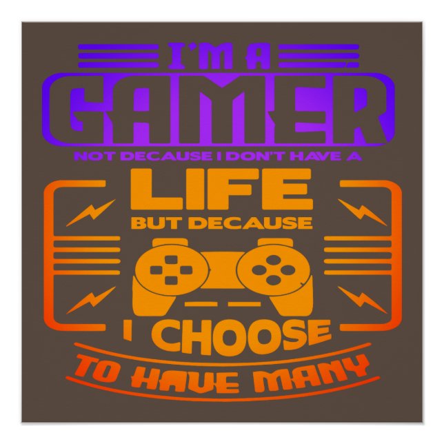 I'M A GAMER POSTER (Front)