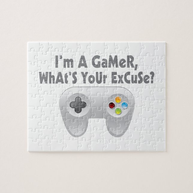 I'm A Gamer What's Your Excuse Jigsaw Puzzle (Horizontal)