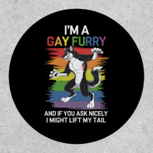 I'm A Gay Furry Fox Rainbow LGBTQ Pride Patch