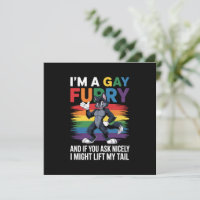 I'm A Gay Furry Rainbow Fox Wolf Pride Month