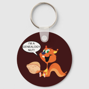 I'm a Genealogy Nut Squirrel Keychain