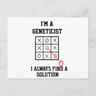 Im A Geneticist I Always Find A Solution Postcard