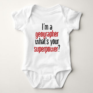 I'm a Geographer What's Your Superpower? Baby Bodysuit
