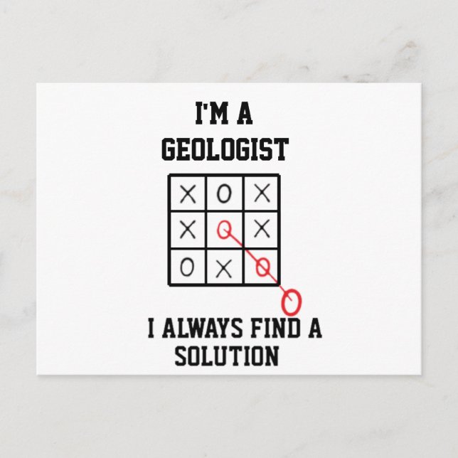 Im A Geologist I Always Find A Solution  Postcard (Front)