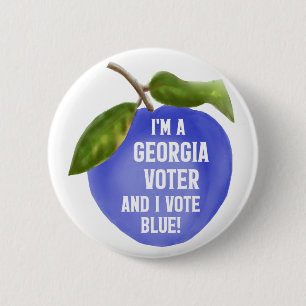I'm a Georgia Voter and I Vote Blue! Button