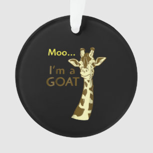 I'm A Goat Cool Confusing Giraffe Ornament