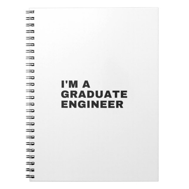 I'M A GRADUATE ENGINEER NOTEBOOK (Front)