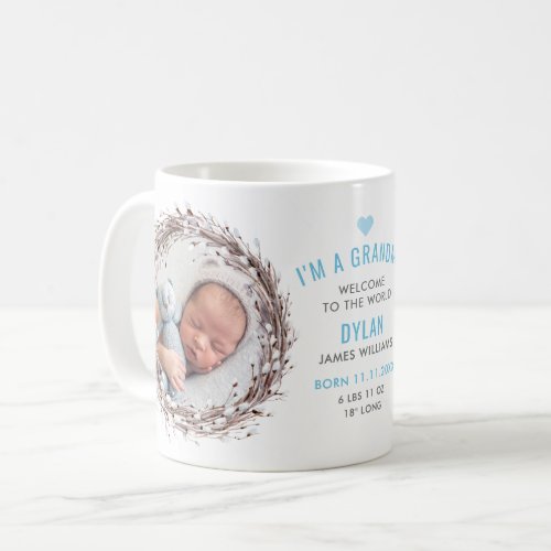 Im a Grandma 2_Photo Baby StatsAnnouncement Coffee Mug