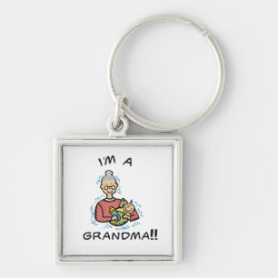 I'm a Grandma-Grandma and Baby Gifts Keychain