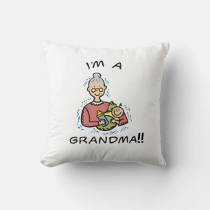 I'm a Grandma-Grandma and Baby Gifts Throw Pillow