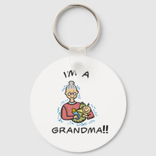 I'm a Grandma-Grandma and Baby Keychain