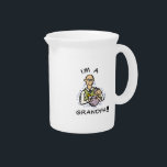 I'm a Grandpa -Grandpa and Baby Tshirts and Gifts Drink Pitcher<br><div class="desc">I'm a Grandpa keepsake boxes,  tiles,  notebooks,   mugs,  announcement buttons,  magnets,  and other new grandpa gear featuring a grandpa holiday a baby design!</div>