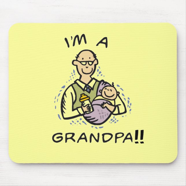 I'm a Grandpa T shirts and Gifts Mouse Pad (Front)
