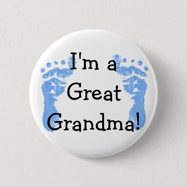I'm a Great Grandma! Pinback Button (Front)