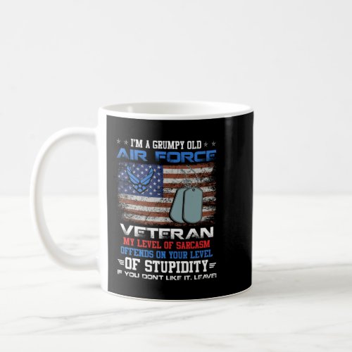 Im a Grumpy Old Air Force Veteran for Men or Wome Coffee Mug