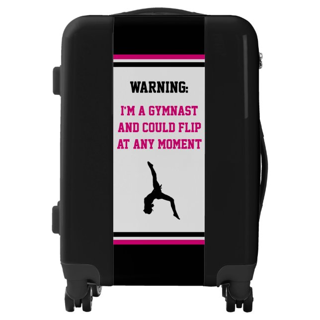 I'm A Gymnast Magenta Luggage (Front)