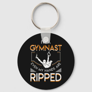 Im A Gymnastics Even My Hands Are Ripped Keychain