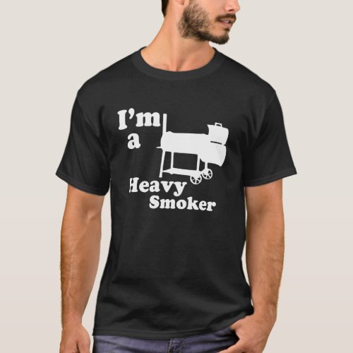 Im A Heavy Smoker Funny BBQ T_Shirt