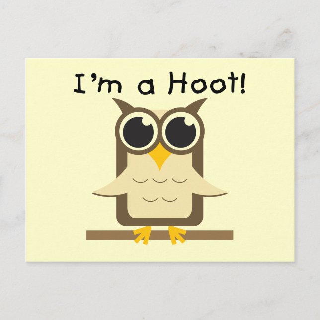 I'm a Hoot T-shirts and Gifts Postcard (Front)