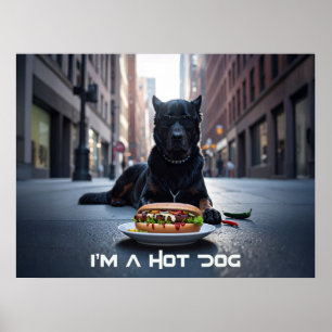 I'M A HOT DOG - CHILI DOG - POSTER