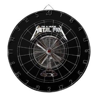 I'm a Huge Metal Fan - Pedestal Fan Dartboard With Darts