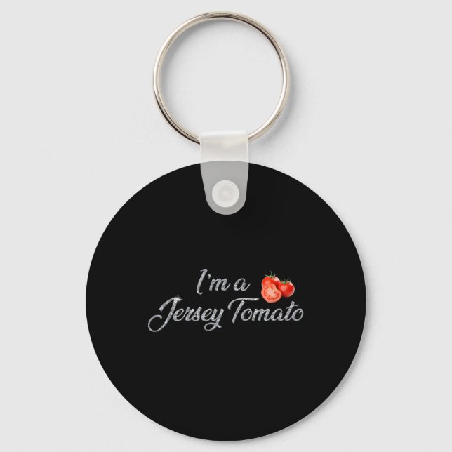 I'm A Jersey Tomato, New Jersey, Garden State, Jer Keychain (Front)