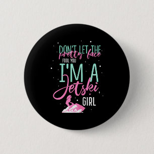 I'm a jet ski girl funny saying racing button