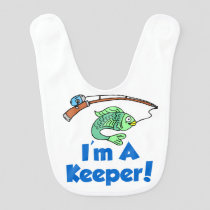 I'm A Keeper Baby Bib