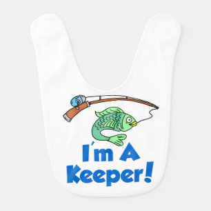 I'm A Keeper Baby Bib